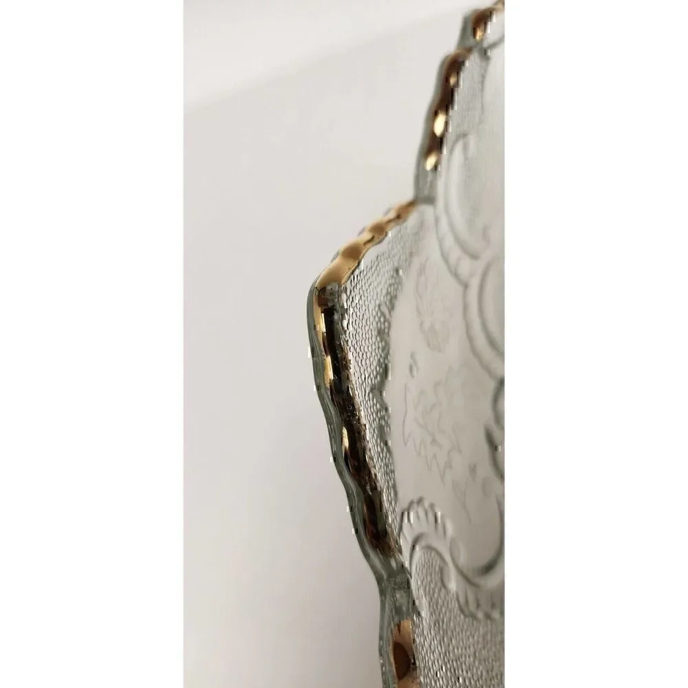 Vintage Lombardi Gold Trim by Jeannette Glass Company 10